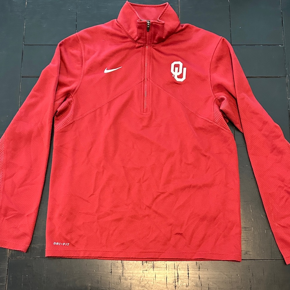 Nike size M - Men's OU Zip-Up Sweater